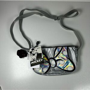 Disney X Kipling Minnie Mouse 90th Anniversary Clementine Bag Rare Silver New